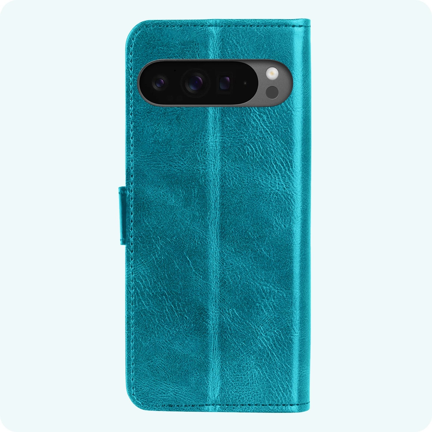 Forterra Forterra Google Pixel 10 Pro Hoesje Bookcase Met 2x Screenprotector - Turquoise