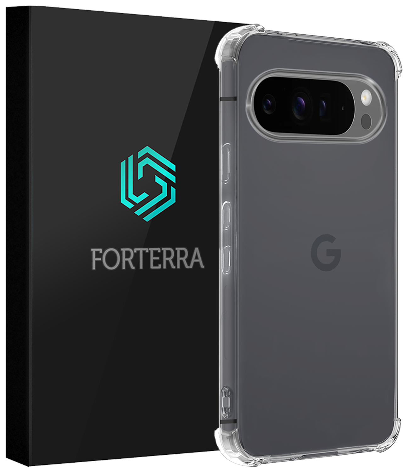 Forterra Forterra Google Pixel 10 Pro XL Hoesje Shockproof - Transparant