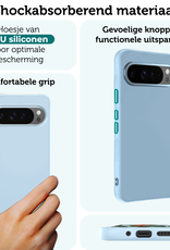 Forterra Forterra Google Pixel 10 Pro XL Hoesje Siliconen - Lichtblauw