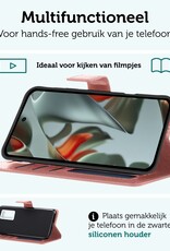 Forterra Forterra Google Pixel 10 Pro XL Hoesje Bookcase Met 2x Screenprotector - Rose Goud