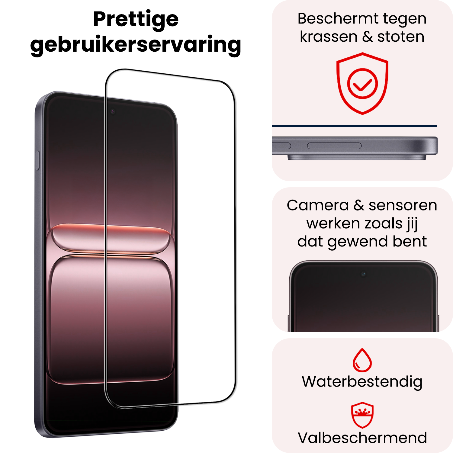 NoXx NoXx OnePlus Nord 5 Screenprotector Glas  Full Cover - 3 PACK