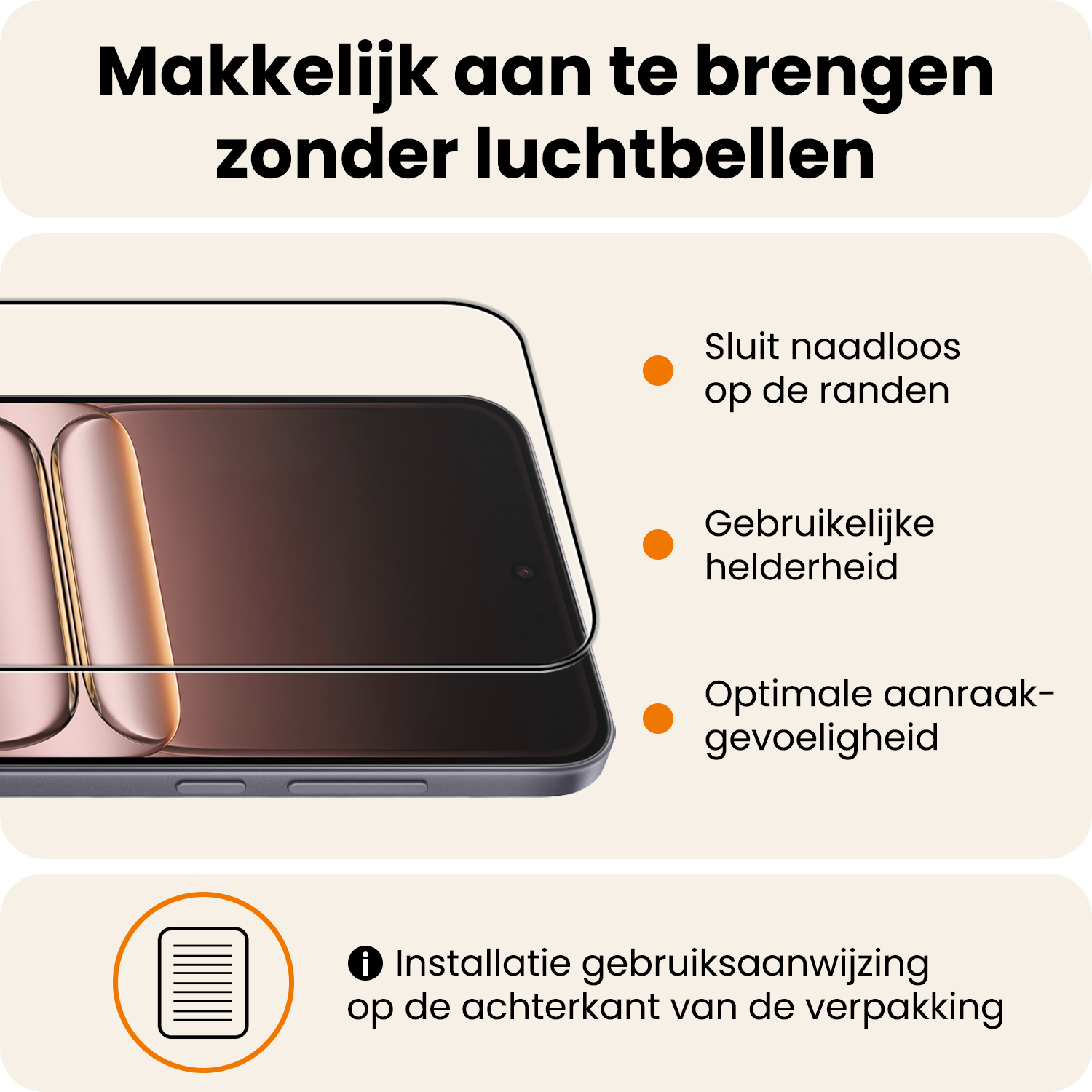 Nomfy Nomfy OnePlus Nord 5 Screenprotector Glas Full Cover