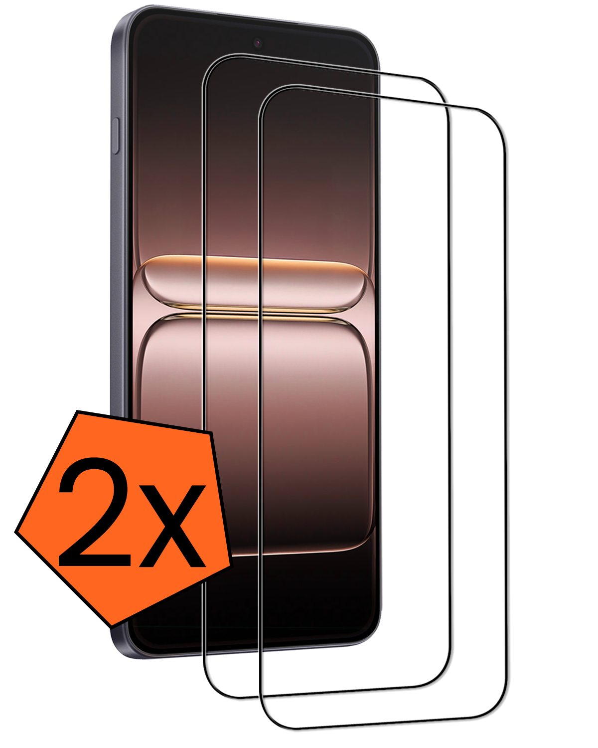 Nomfy Nomfy OnePlus Nord 5 Screenprotector Glas  Full Cover - 2 PACK