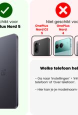Nomfy Nomfy OnePlus Nord 5 Screenprotector Glas  Full Cover - 2 PACK
