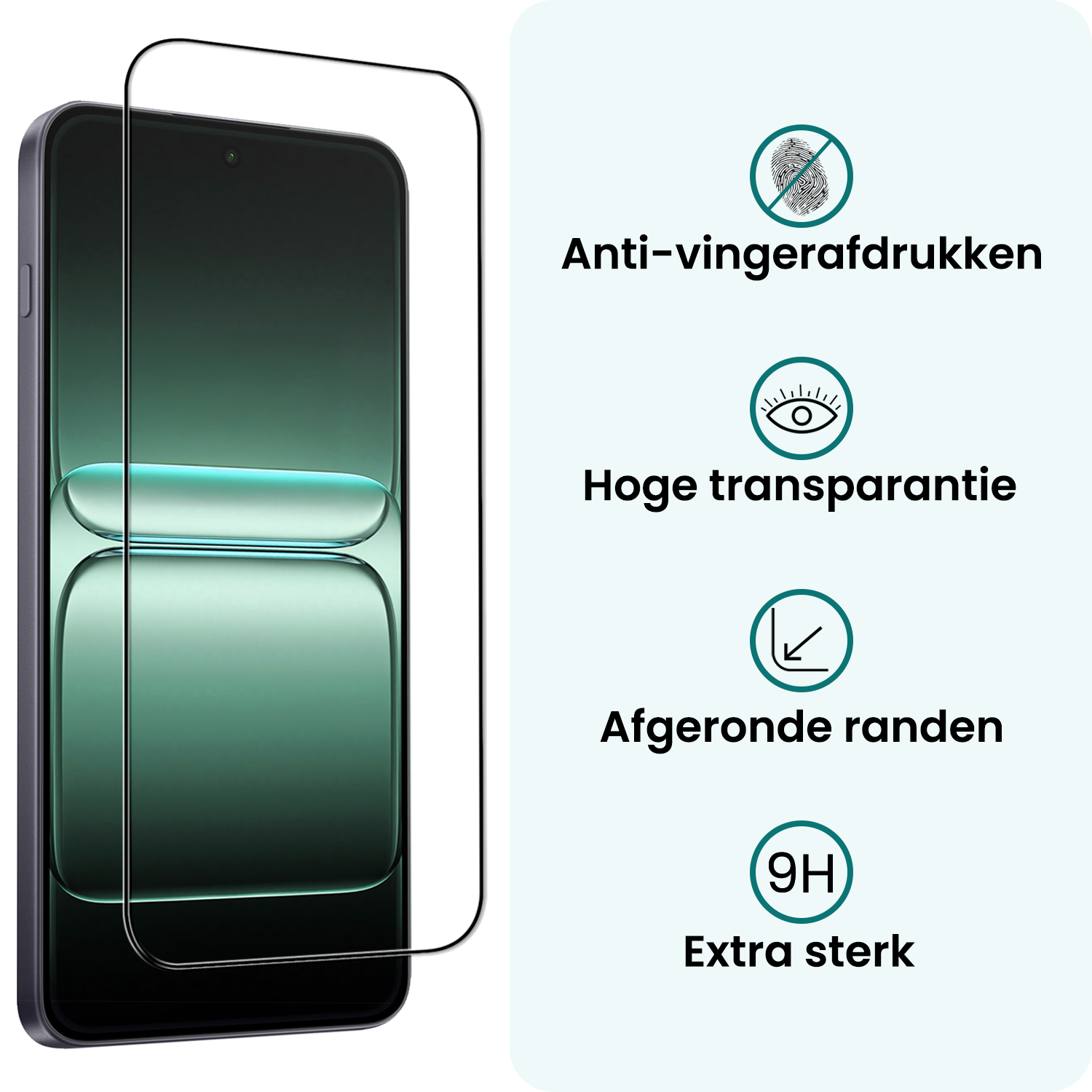 Forterra Forterra OnePlus Nord 5 Screenprotector Glas  Full Cover - 2 PACK