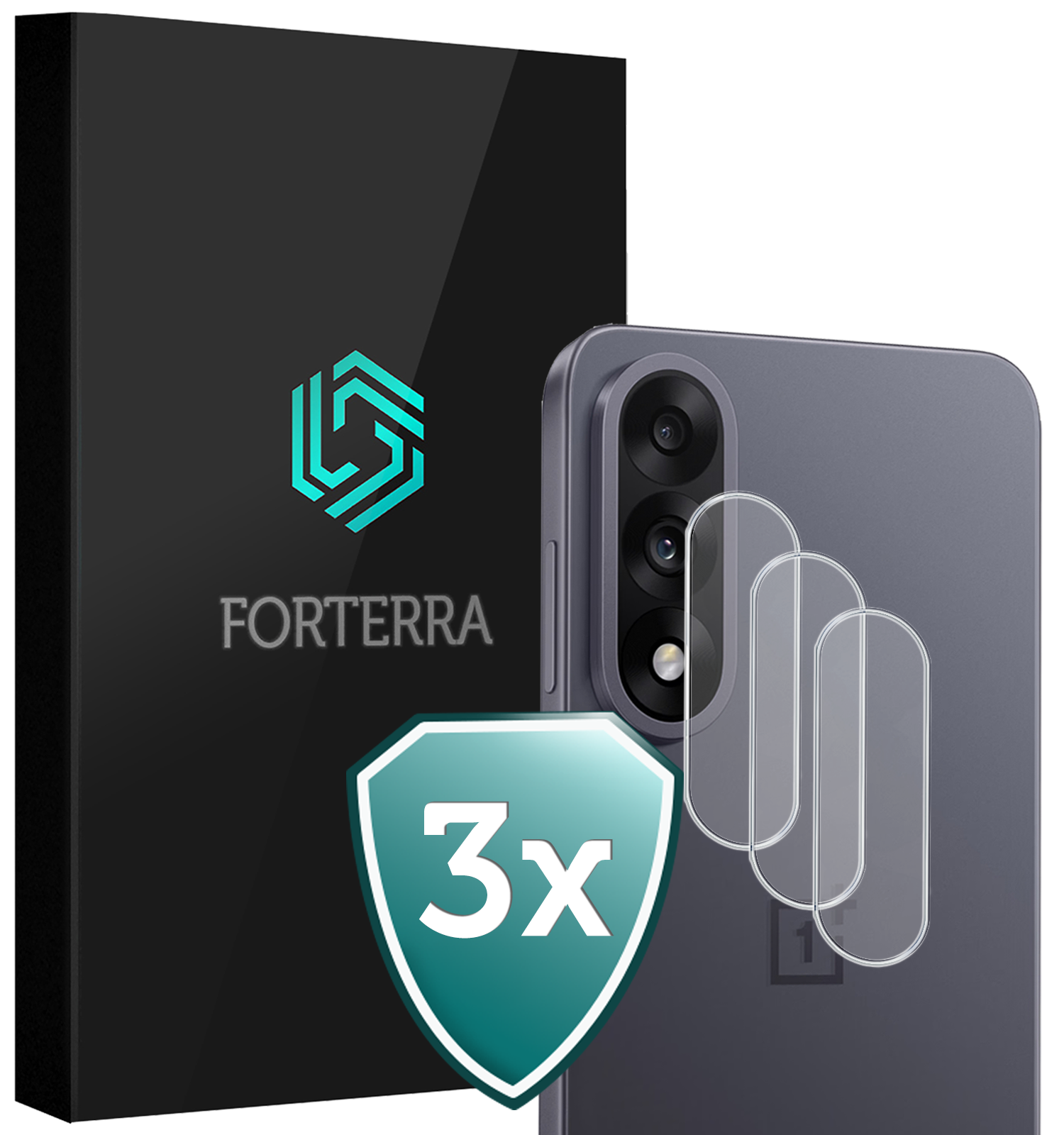 Forterra Forterra OnePlus Nord 5 Camera Screenprotector - 3 PACK