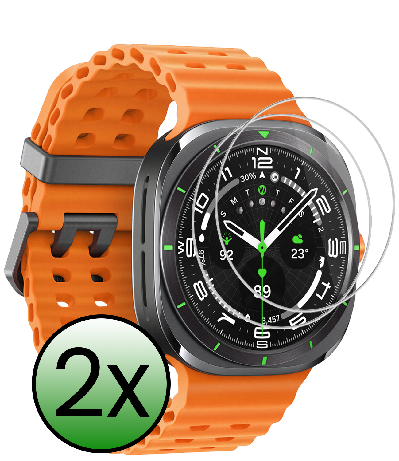 BASEY. BASEY. Samsung Galaxy Watch Ultra (2025) Screenprotector - 2 PACK