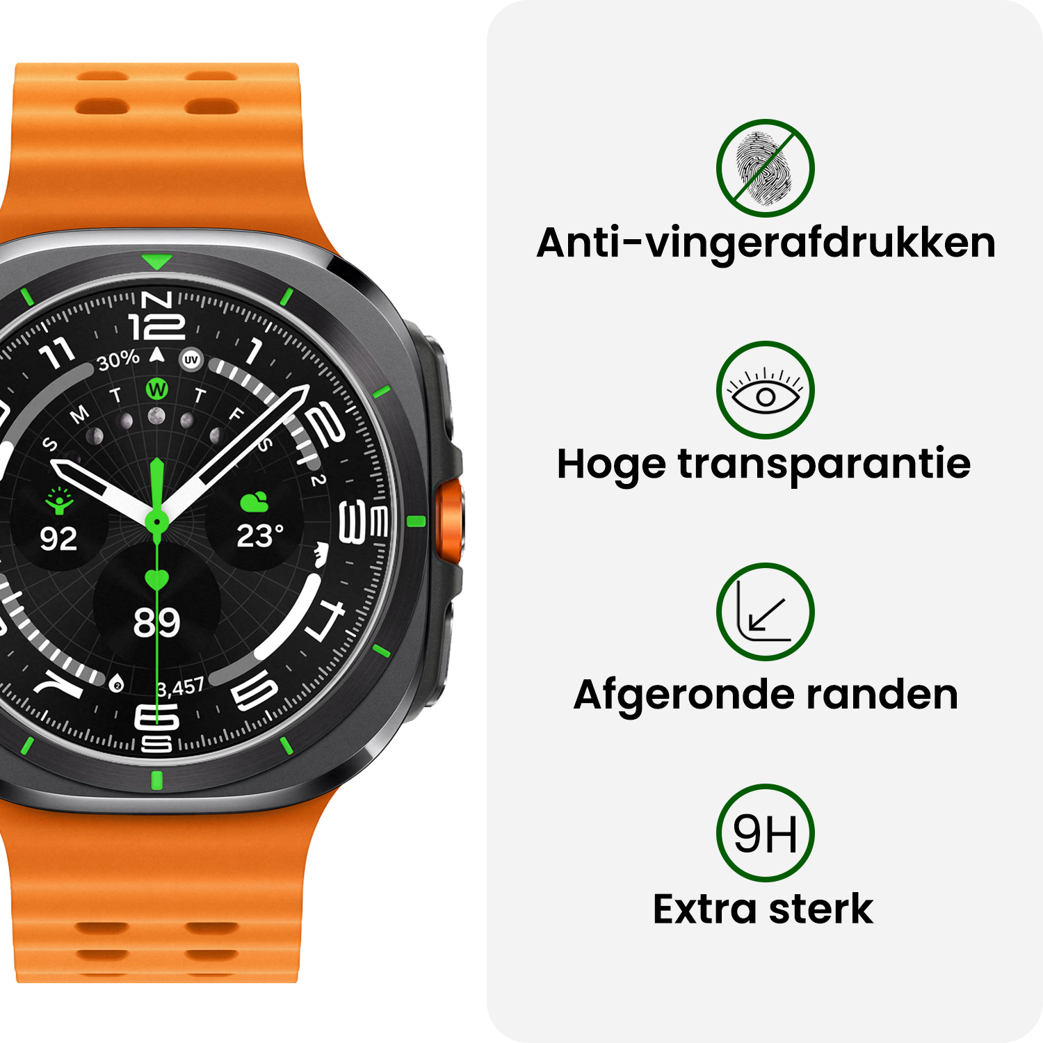 BASEY. BASEY. Samsung Galaxy Watch Ultra (2025) Screenprotector - 2 PACK