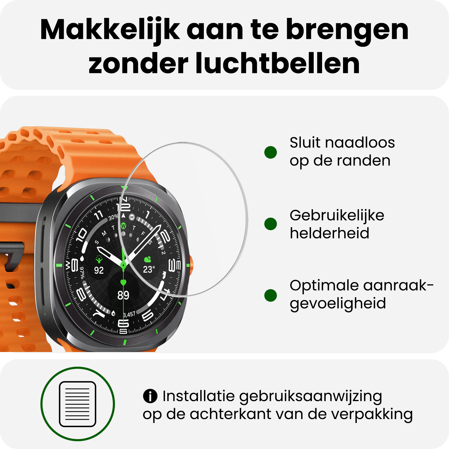 BASEY. BASEY. Samsung Galaxy Watch Ultra (2025) Screenprotector - 2 PACK