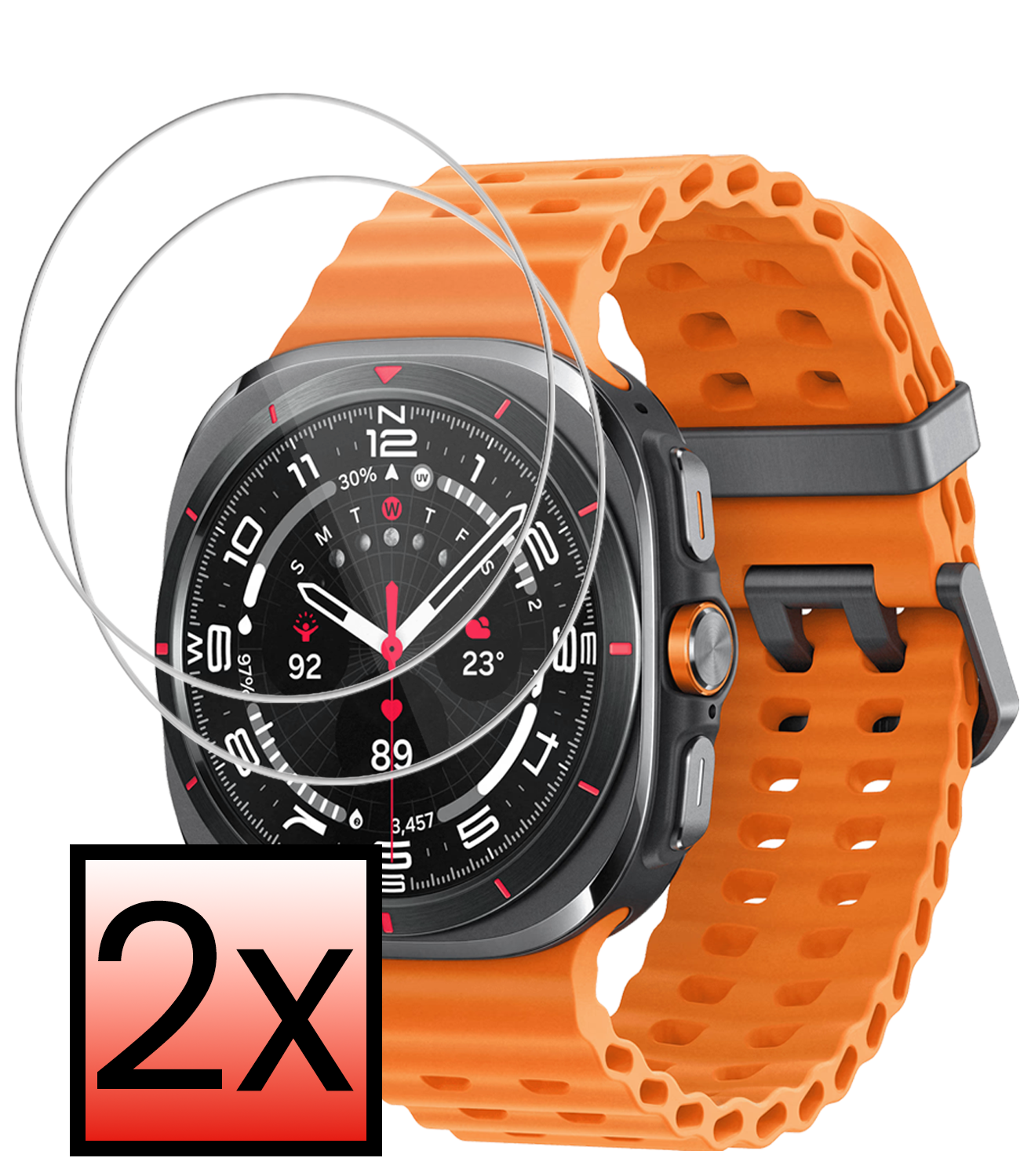 NoXx NoXx Samsung Galaxy Watch Ultra (2025) Screenprotector - 2 PACK