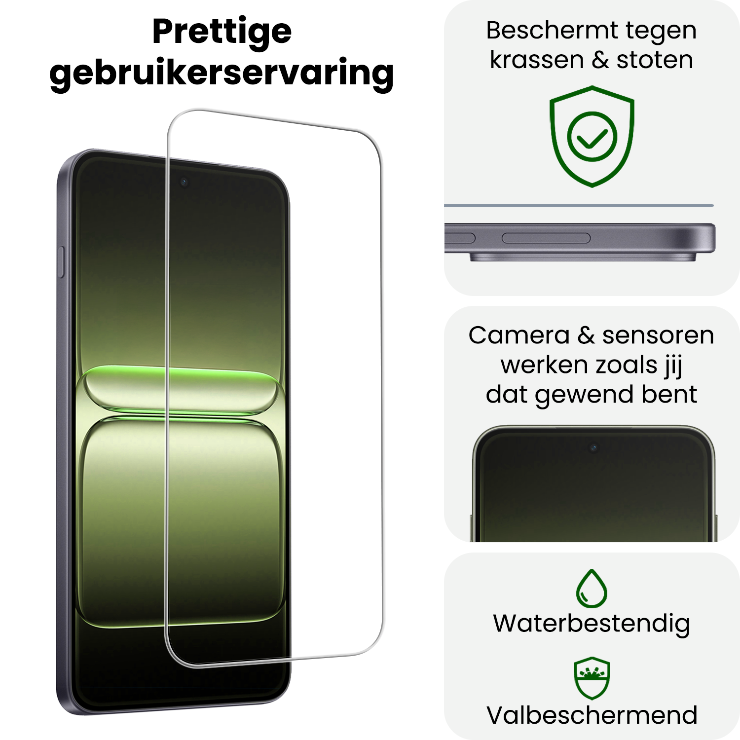 BASEY. BASEY. OnePlus Nord CE 5 Screenprotector Glas - 3 PACK