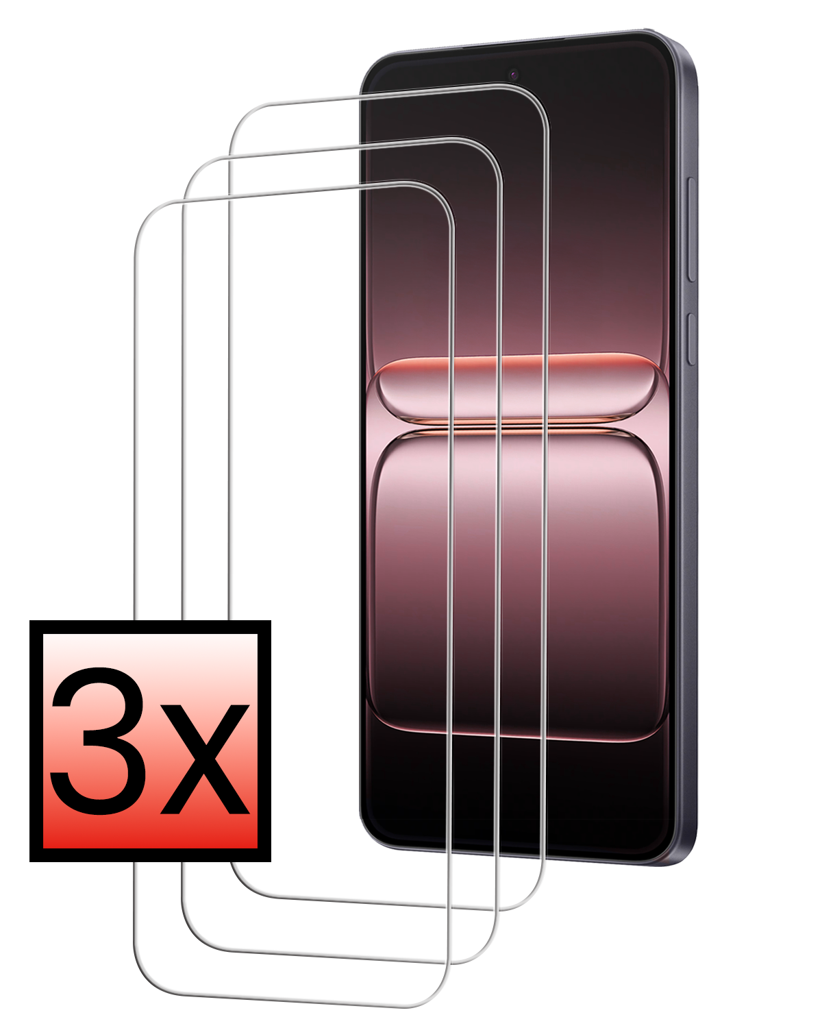 NoXx NoXx OnePlus Nord CE 5 Screenprotector Glas - 3 PACK