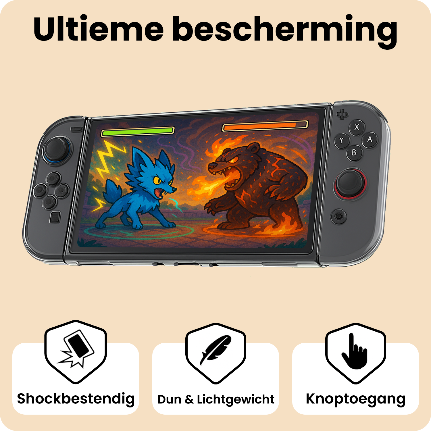 Nomfy Nomfy Transparante Hoes voor Nintendo Switch 2