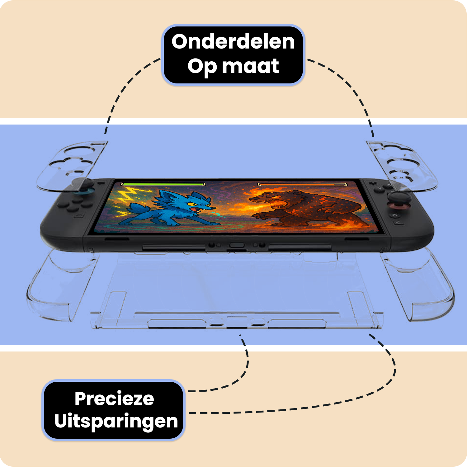 Nomfy Nomfy Transparante Hoes voor Nintendo Switch 2