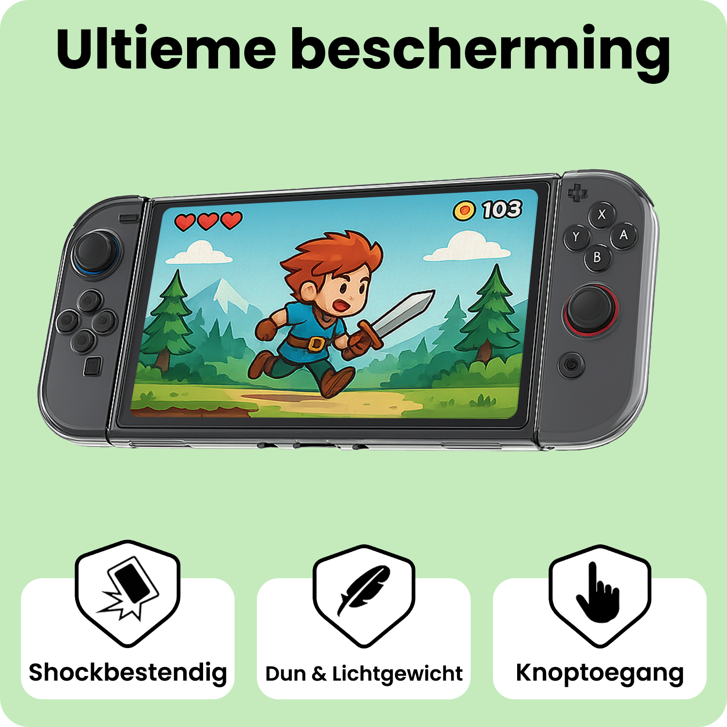 BASEY. BASEY. Transparante Hoes voor Nintendo Switch 2