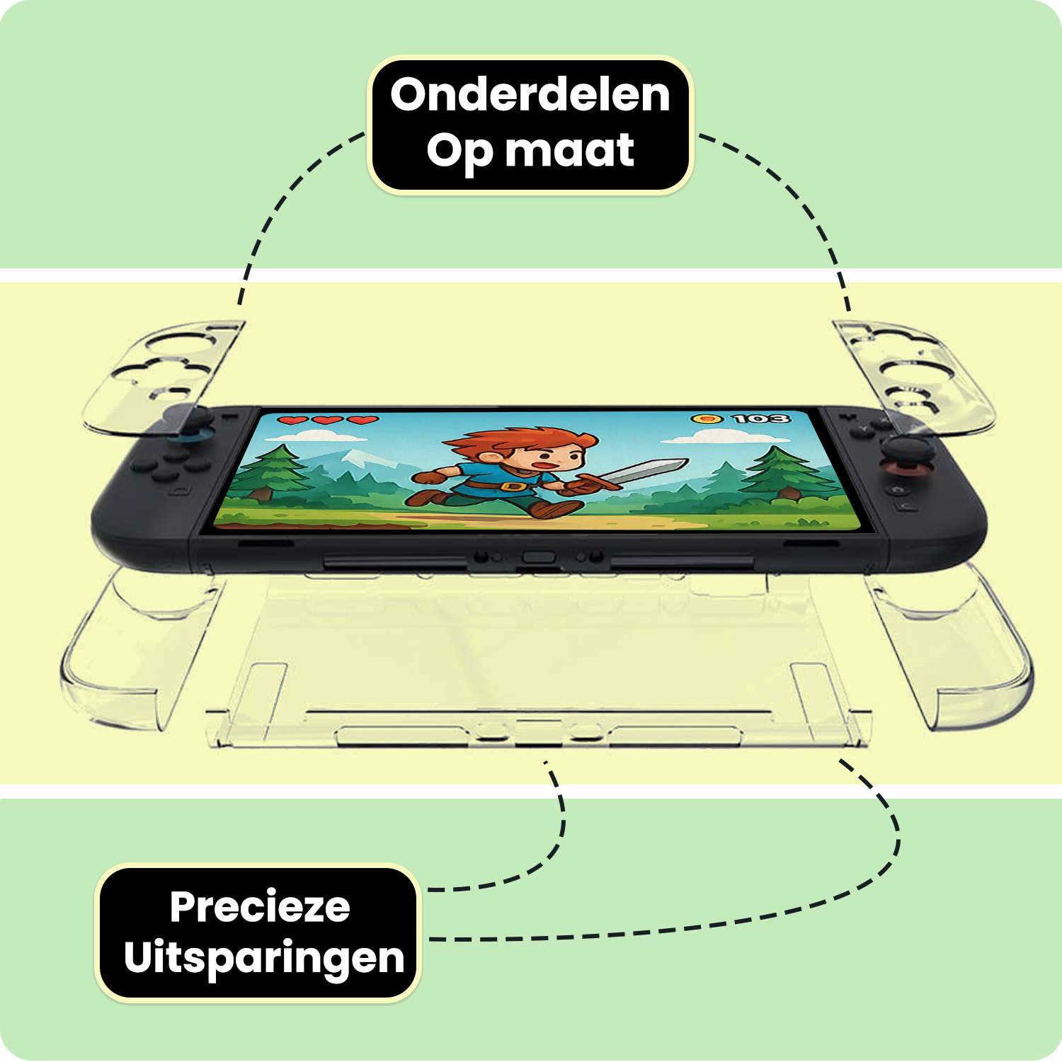 BASEY. BASEY. Transparante Hoes voor Nintendo Switch 2