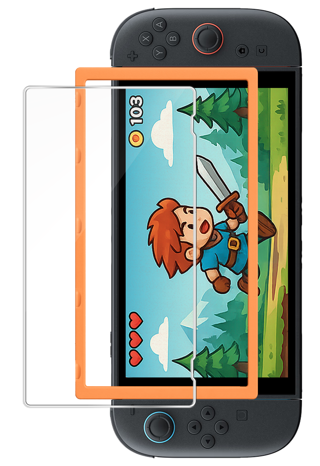 BASEY. BASEY. Nintendo Switch 2 Screenprotector Met Installatieframe