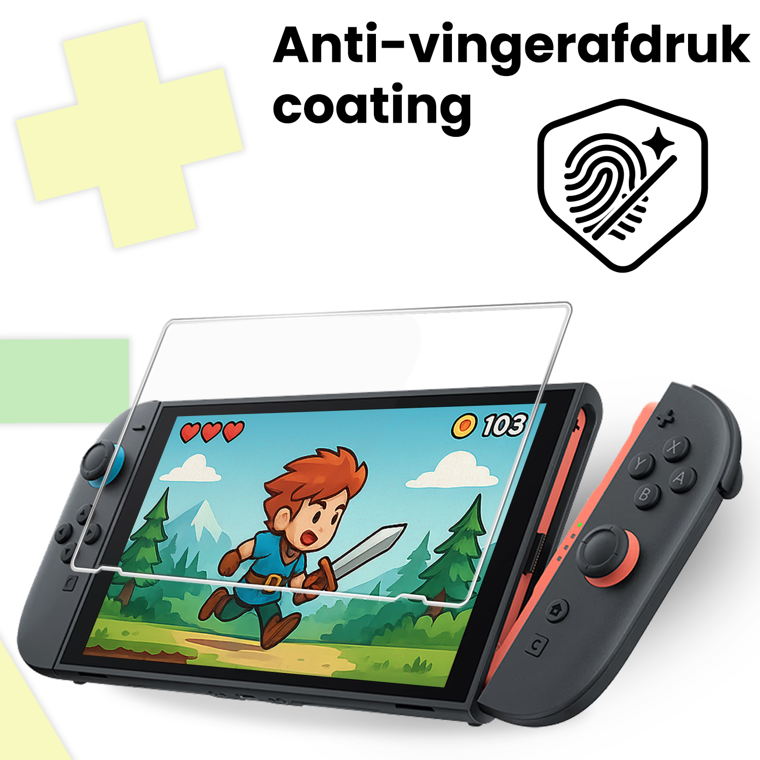 BASEY. BASEY. Nintendo Switch 2 Screenprotector Met Installatieframe