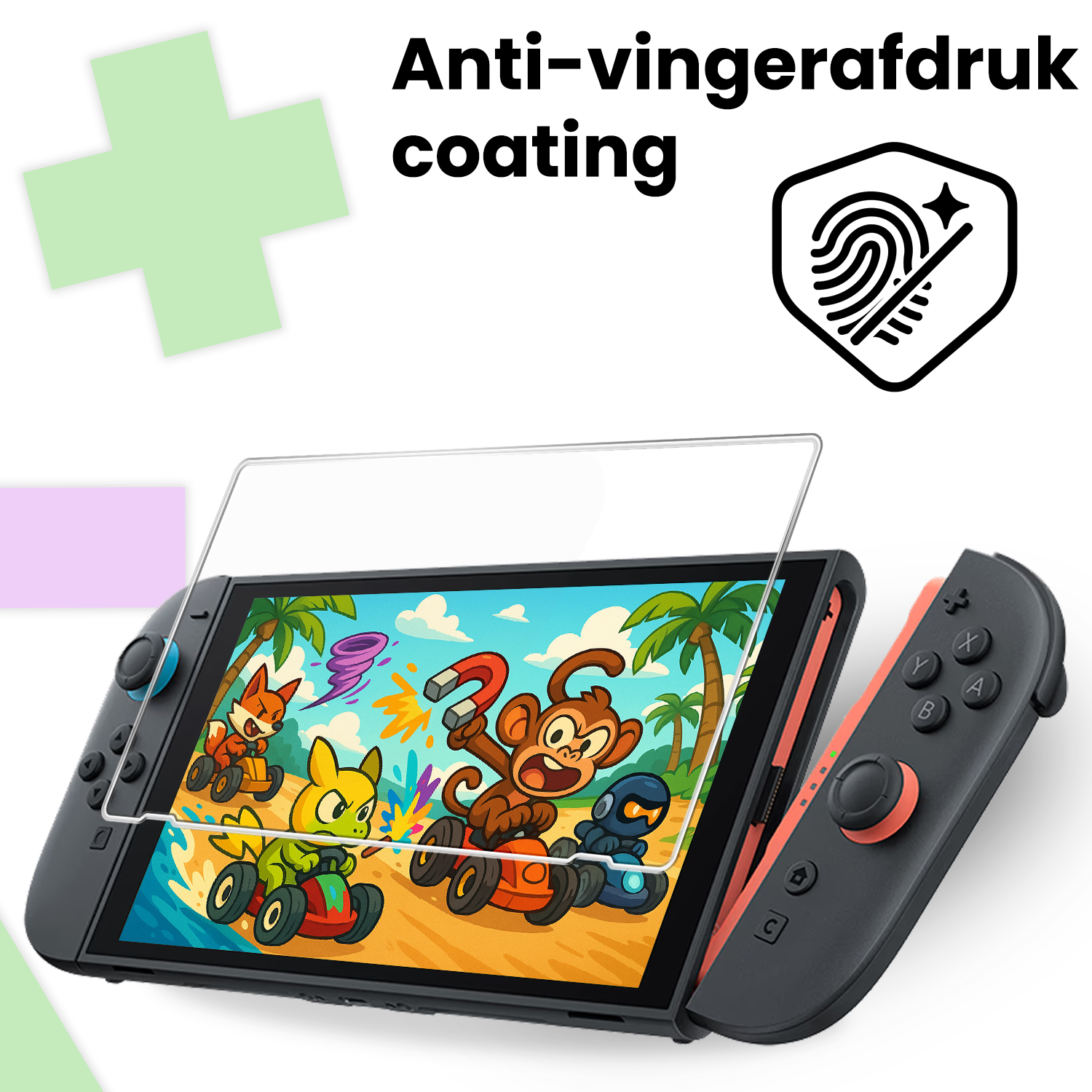 NoXx NoXx Nintendo Switch 2 Screenprotector Met Installatieframe - 2 PACK