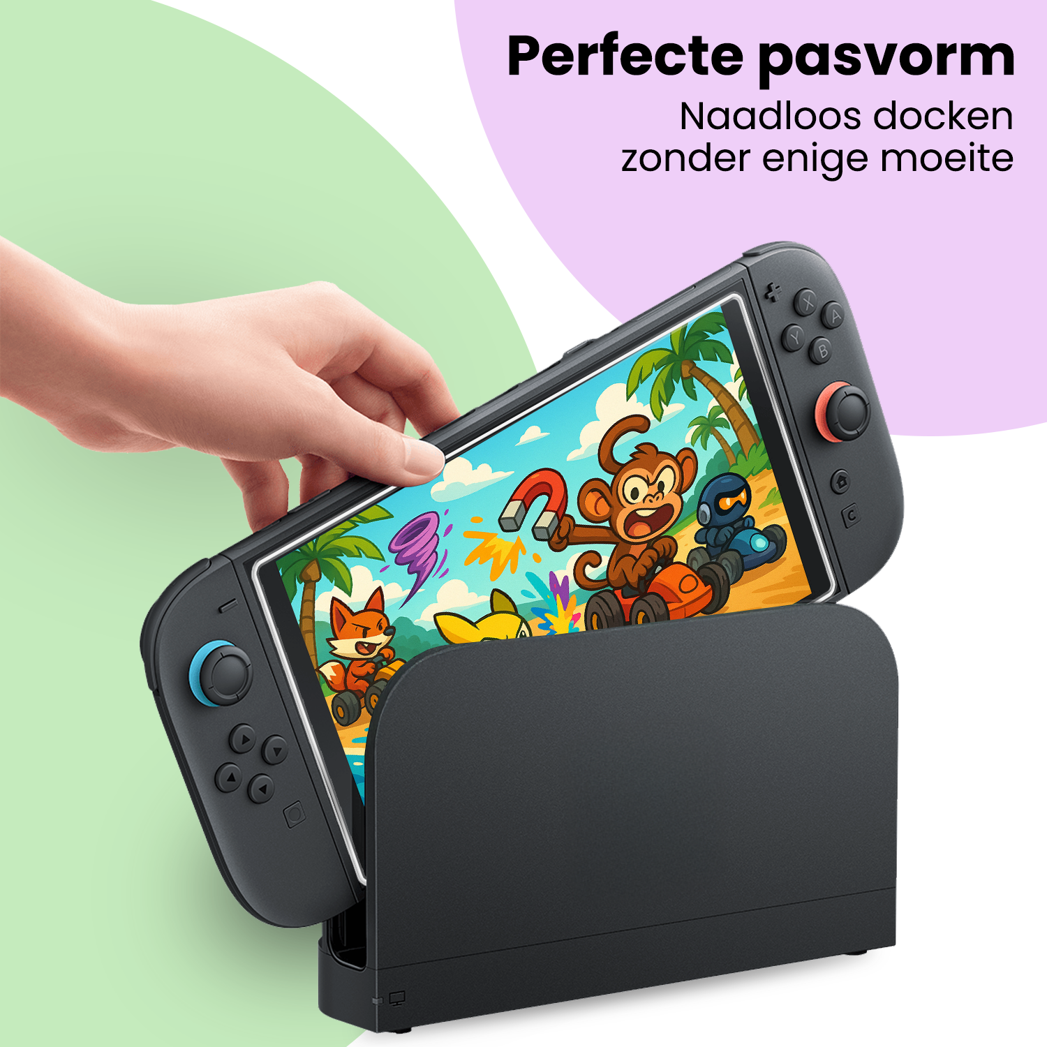 NoXx NoXx Nintendo Switch 2 Screenprotector Met Installatieframe - 2 PACK