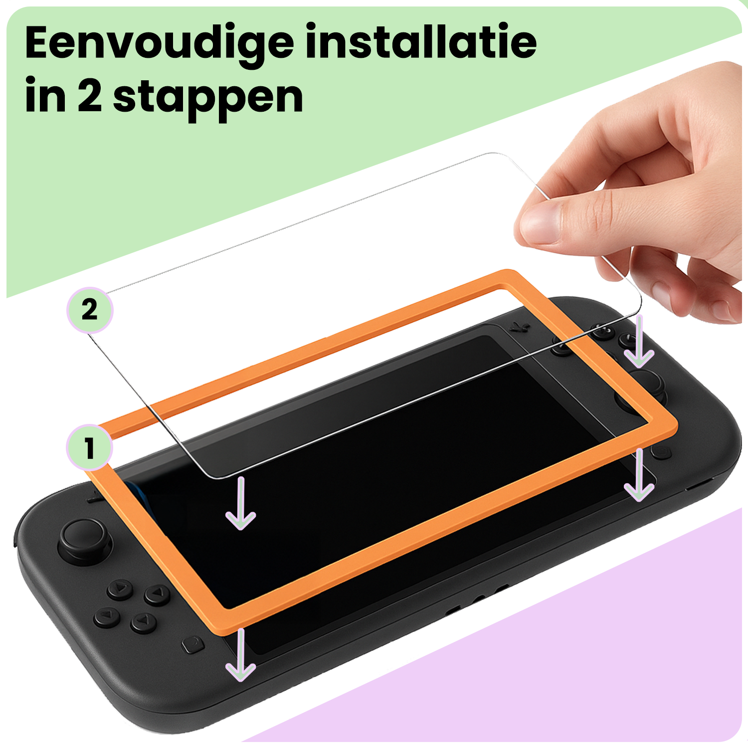 NoXx NoXx Nintendo Switch 2 Screenprotector Met Installatieframe - 3 PACK