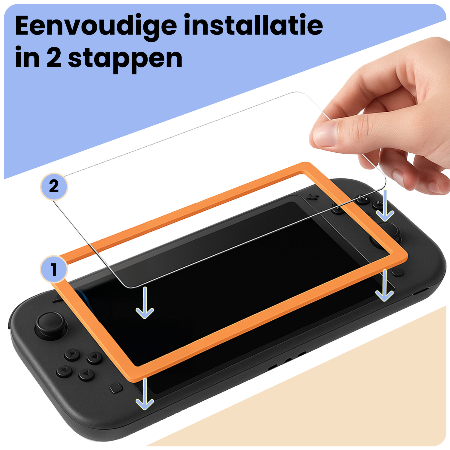 Nomfy Nomfy Nintendo Switch 2 Screenprotector Met Installatieframe