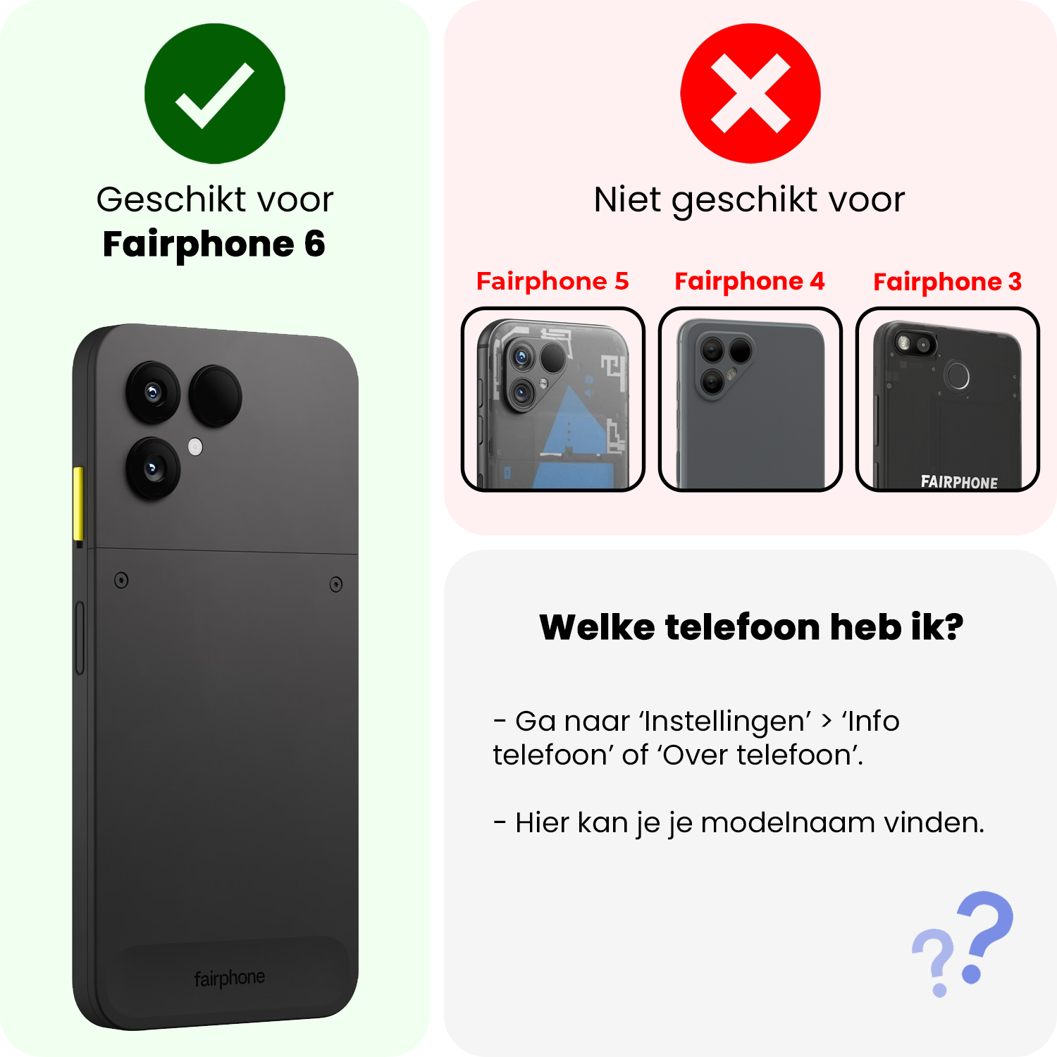 NoXx NoXx Fairphone 6 Screenprotector Glas