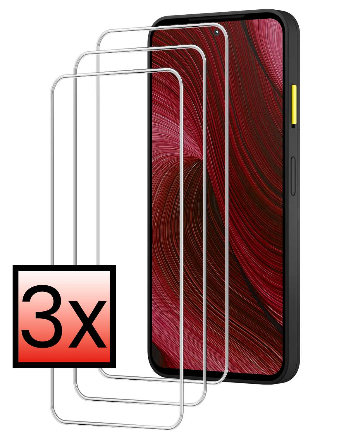 NoXx NoXx Fairphone 6 Screenprotector Glas - 3 PACK