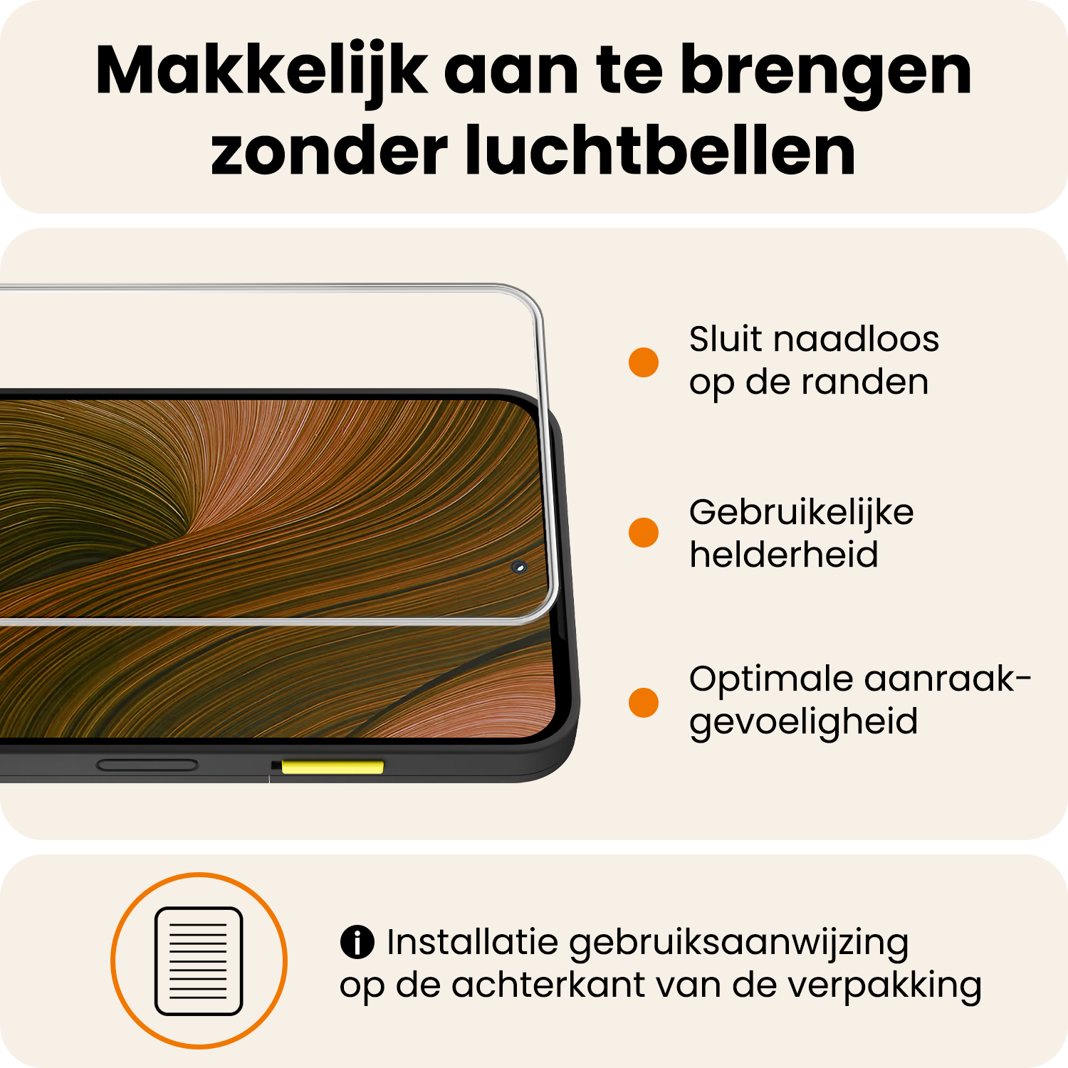 Nomfy Nomfy Fairphone 6 Screenprotector Glas - 3 PACK