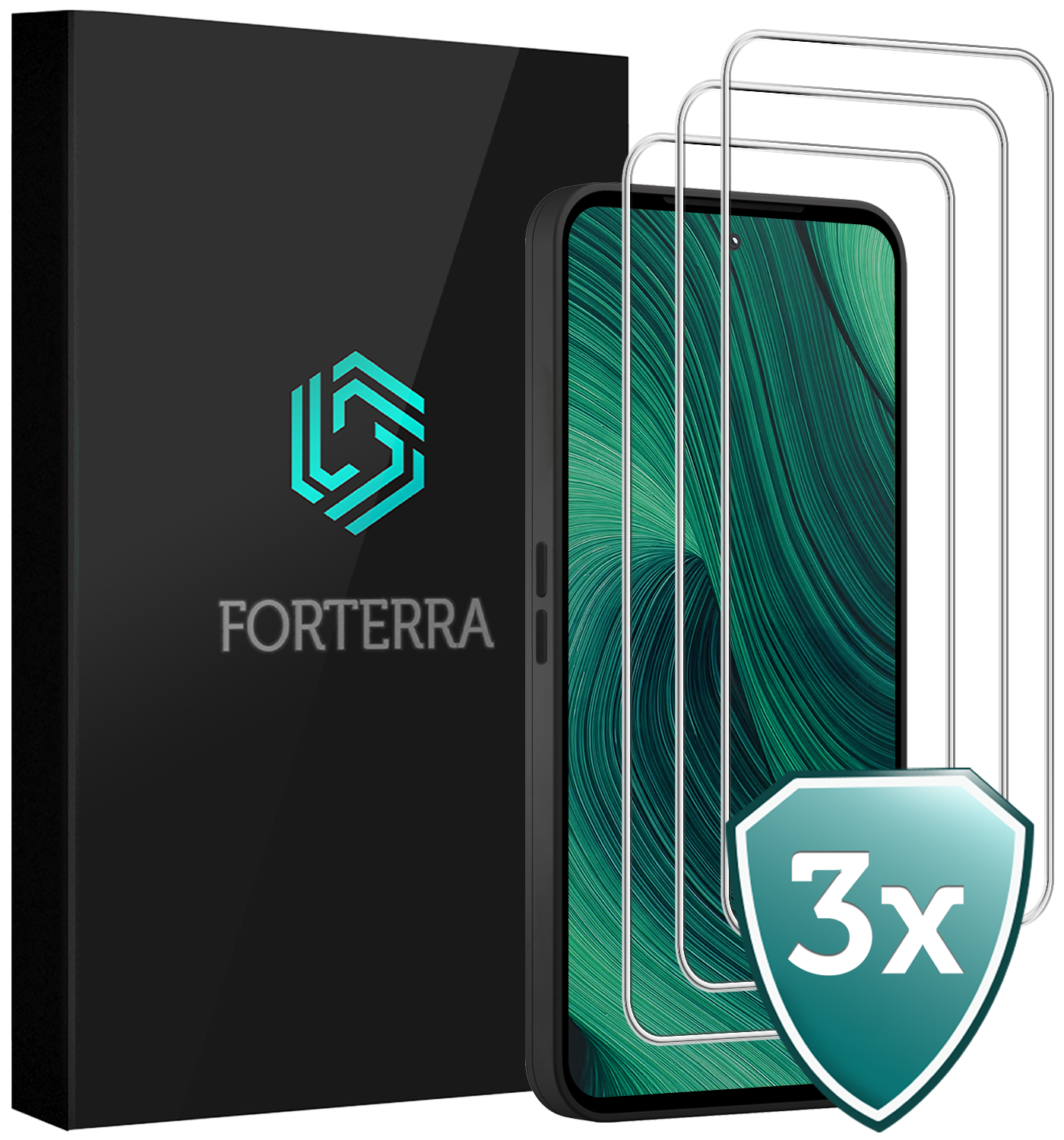 Forterra Forterra Fairphone 6 Screenprotector Glas - 3 PACK