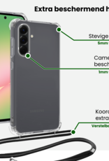 BASEY. BASEY. Samsung Galaxy A56 Hoesje Transparant Shockproof Met Zwart Koord
