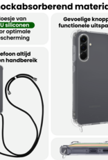 BASEY. BASEY. Samsung Galaxy A56 Hoesje Transparant Shockproof Met Zwart Koord