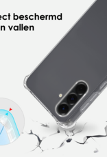BASEY. BASEY. Samsung Galaxy A56 Hoesje Transparant Shockproof Met Zwart Koord