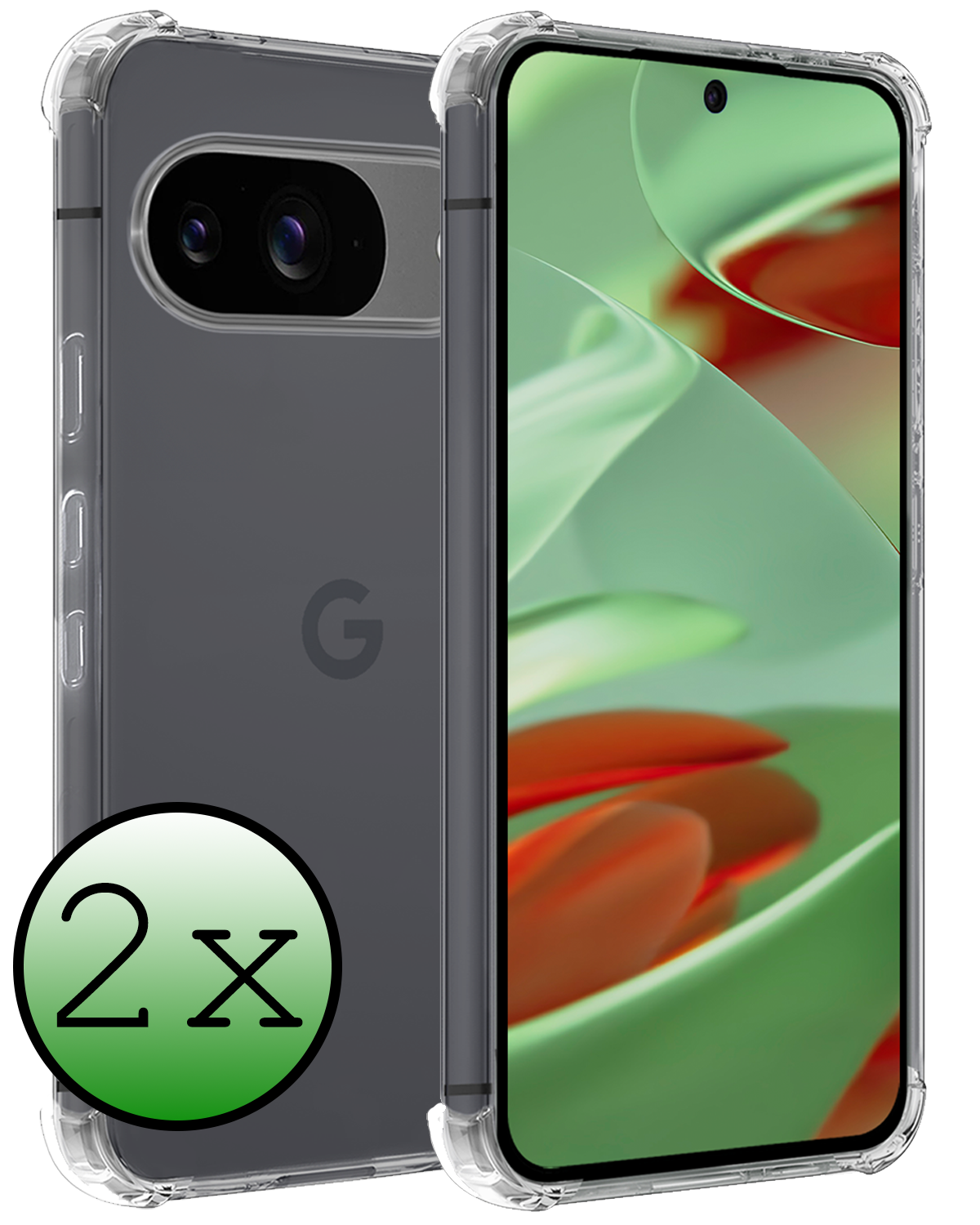 BASEY. BASEY. Google Pixel 10 Hoesje Shockproof - Transparant - 2 PACK