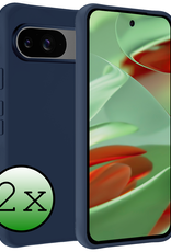 BASEY. BASEY. Google Pixel 10 Hoesje Siliconen - Donkerblauw - 2 PACK