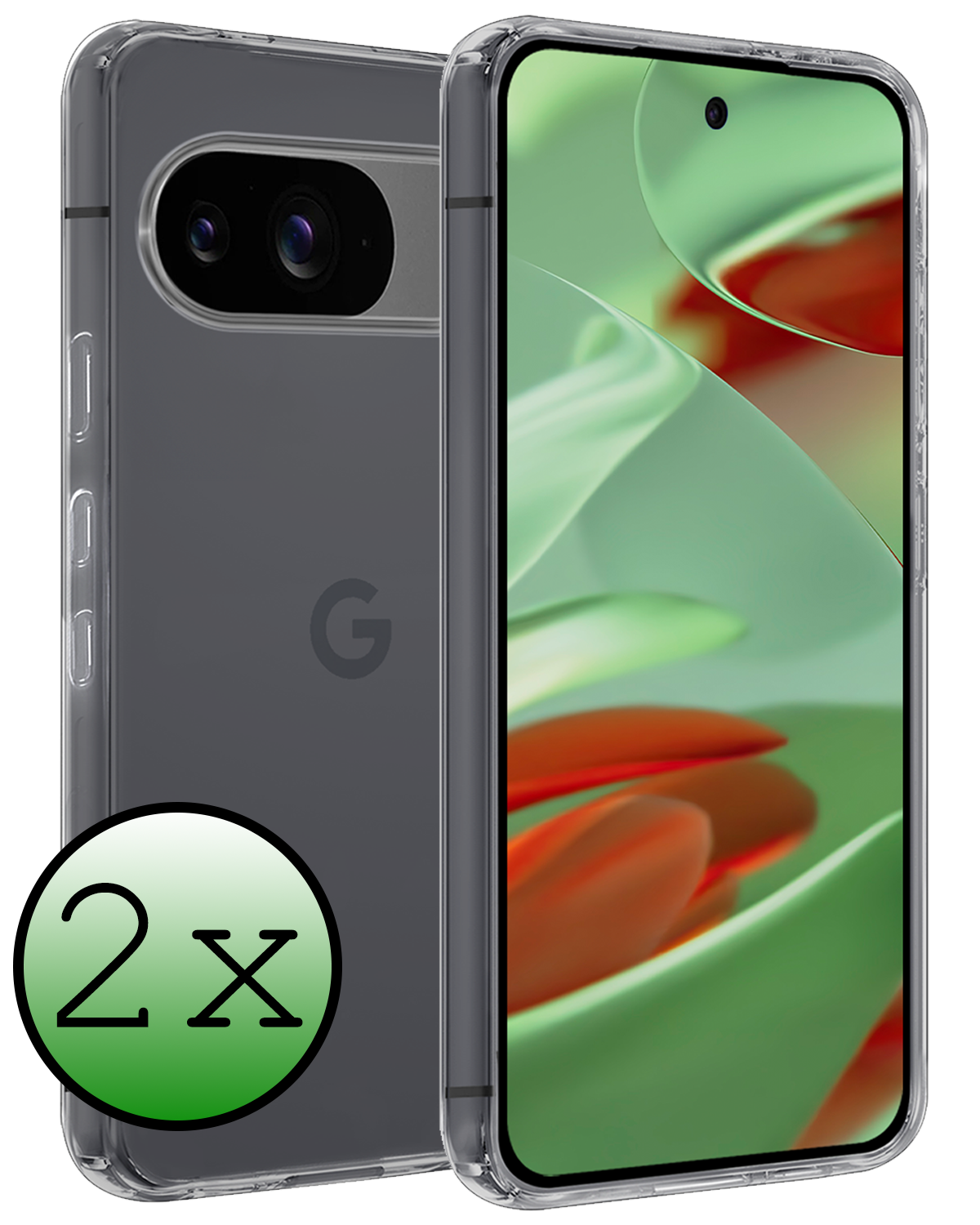 BASEY. BASEY. Google Pixel 10 Hoesje Siliconen - Transparant - 2 PACK