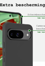 BASEY. BASEY. Google Pixel 10 Hoesje Siliconen - Zwart - 2 PACK