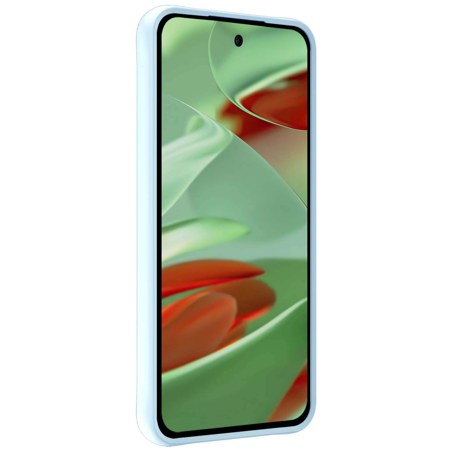 BASEY. BASEY. Google Pixel 10 Hoesje Siliconen Met Screenprotector - Lichtblauw