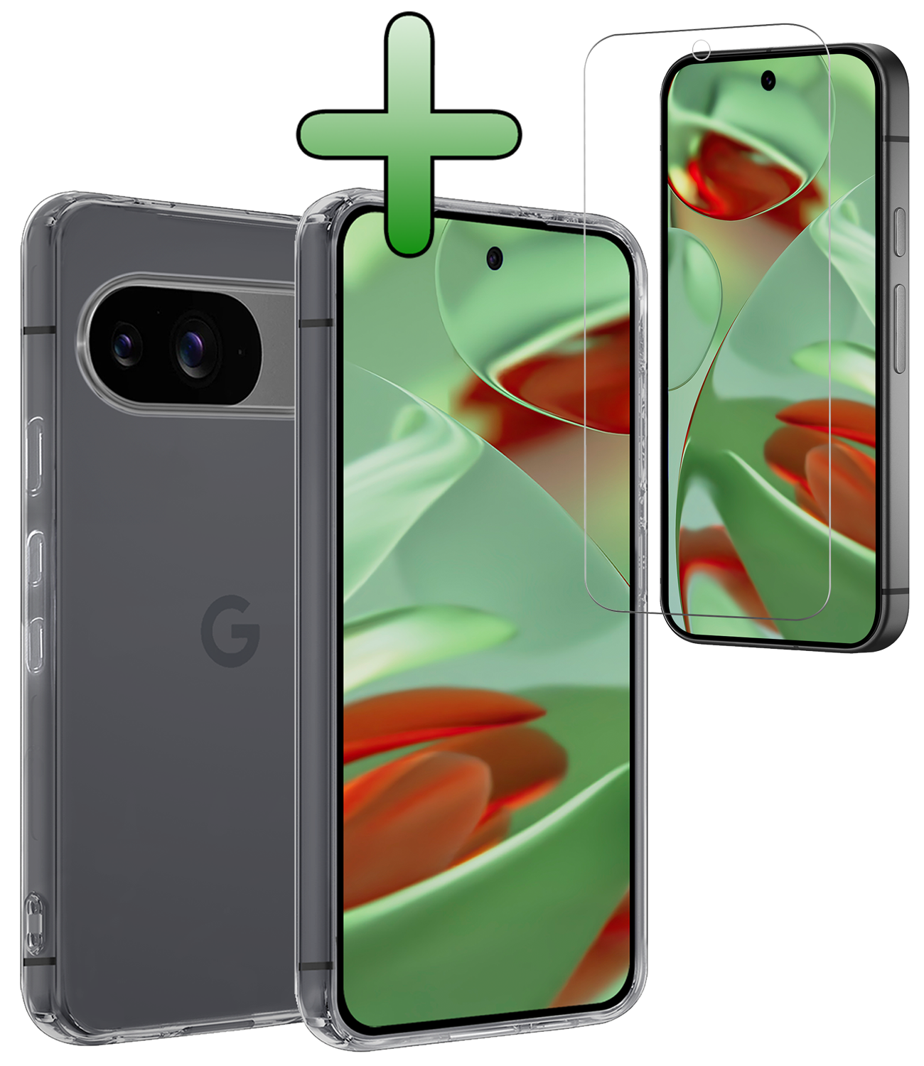 BASEY. BASEY. Google Pixel 10 Hoesje Siliconen Met Screenprotector - Transparant