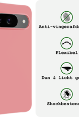 BASEY. BASEY. Google Pixel 10 Hoesje Siliconen Met 2x Screenprotector - Lichtroze
