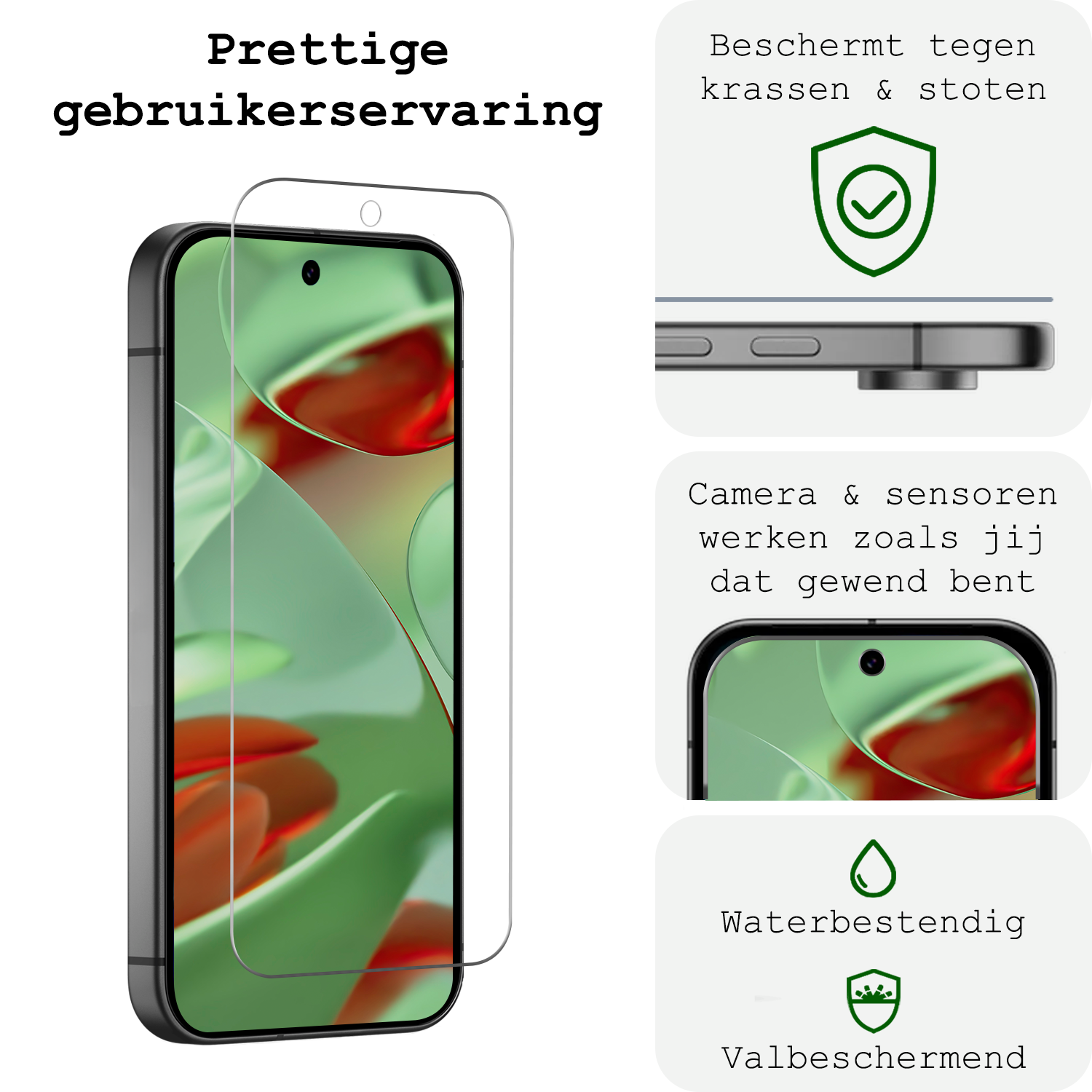 BASEY. BASEY. Google Pixel 10 Pro Screenprotector Glas - 3 PACK