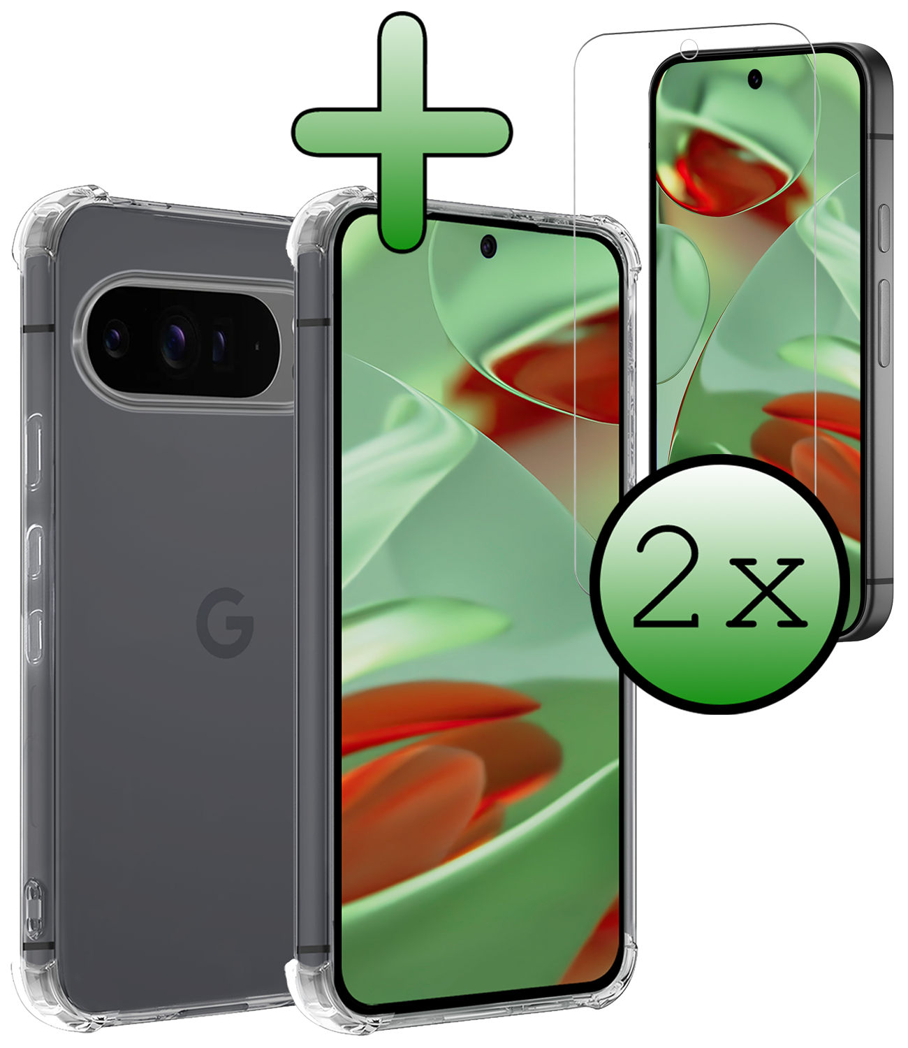 BASEY. BASEY. Google Pixel 10 Pro Hoesje Shockproof Met 2x Screenprotector