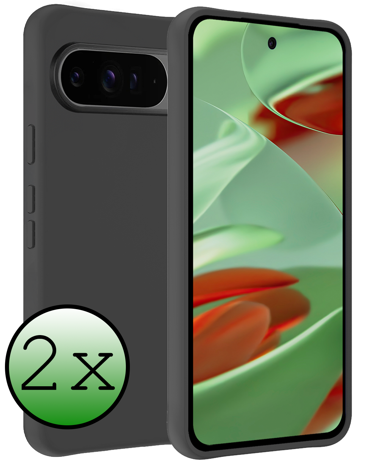 BASEY. BASEY. Google Pixel 10 Pro Hoesje Siliconen - Zwart - 2 PACK