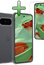 BASEY. BASEY. Google Pixel 10 Pro Hoesje Siliconen Met Screenprotector - Transparant