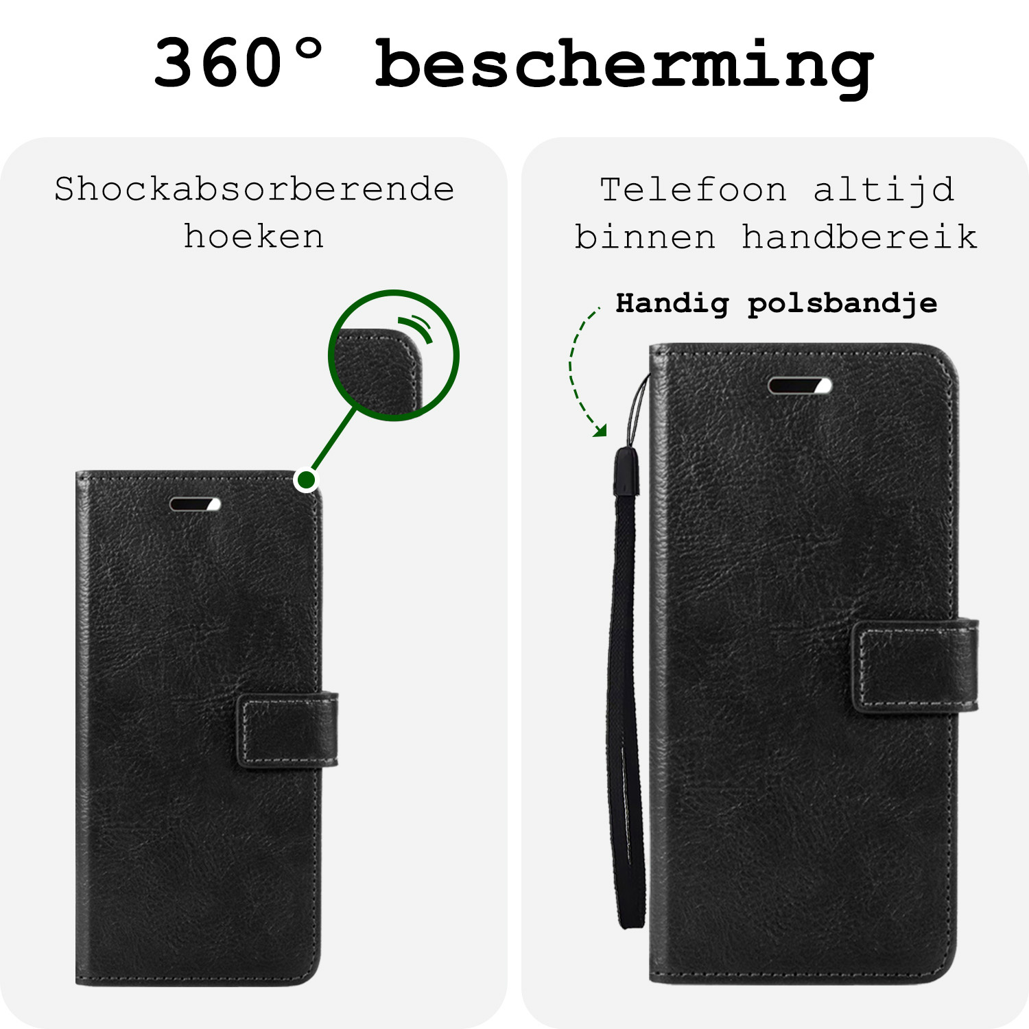 BASEY. BASEY. Google Pixel 10 Pro Hoesje Bookcase - Zwart
