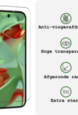 BASEY. BASEY. Google Pixel 10 Pro Hoesje Bookcase Met 2x Screenprotector - Turquoise