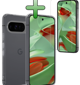 BASEY. BASEY. Google Pixel 10 Pro XL Hoesje Siliconen Met Screenprotector - Transparant