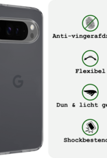 BASEY. BASEY. Google Pixel 10 Pro XL Hoesje Siliconen Met Screenprotector - Transparant