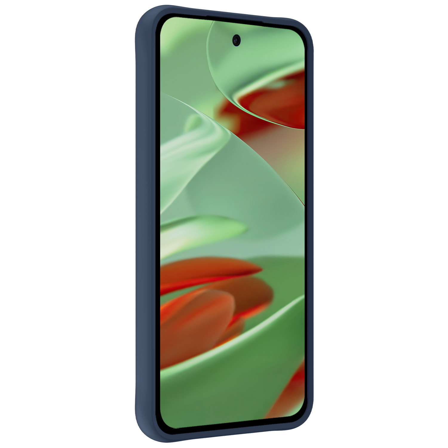 BASEY. BASEY. Google Pixel 10 Pro XL Hoesje Siliconen Met 2x Screenprotector - Donkerblauw
