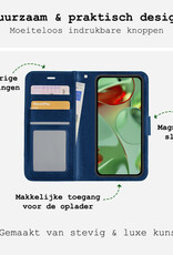 BASEY. BASEY. Google Pixel 10 Pro XL Hoesje Bookcase Met Screenprotector - Donkerblauw